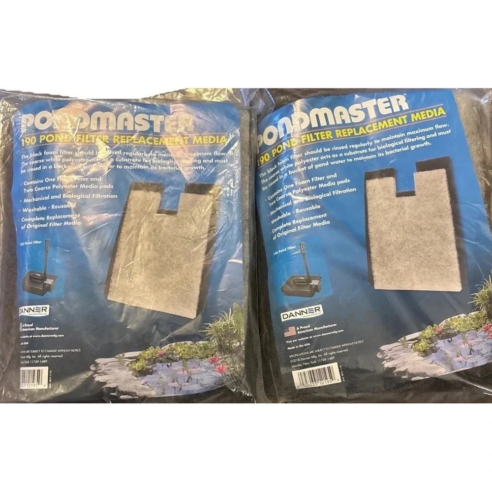Danner Mfg. 12195 Pondmaster Coarse Foam Pad‎ Replacement Filter Lot Of 2